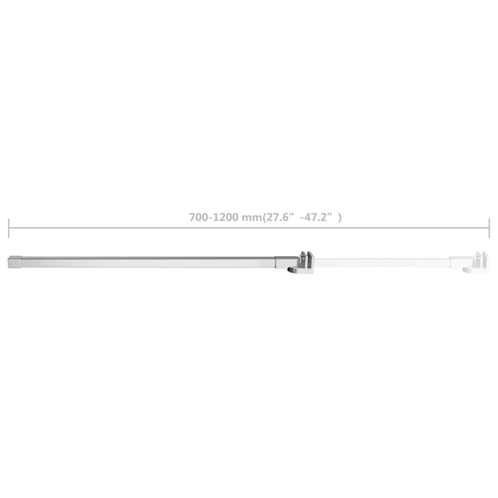 VXL Support arm for shower screen stainless steel 70-120 cm