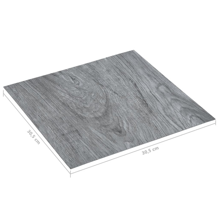 VXL Lamas para suelo autoadhesivas PVC gris claro 5,11 m²