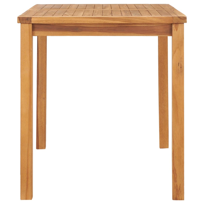 VXL Garden Dining Table Solid Teak Wood 120X70X77 Cm