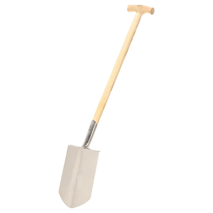 VXL Garden Spiked Shovel with T-Grip Stainless Steel and Ash
