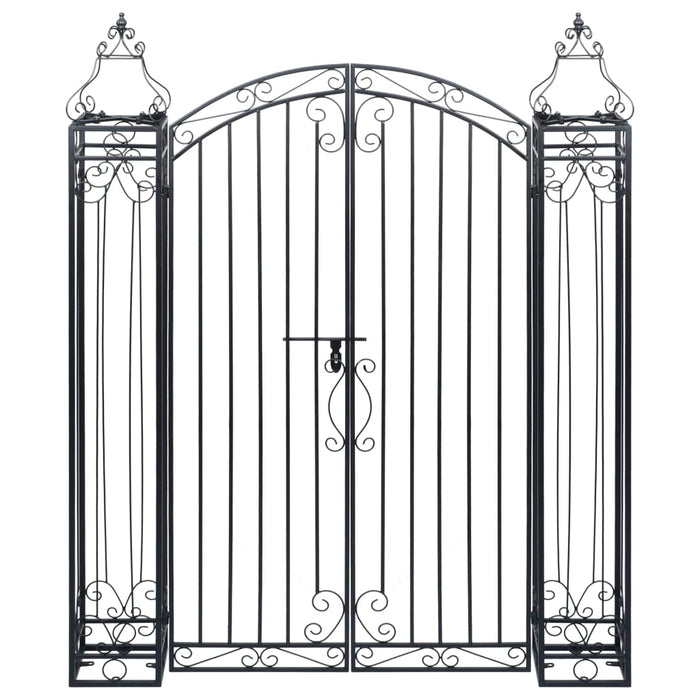 VXL Decorative Wrought Iron Garden Gate 122X20.5X160 Cm