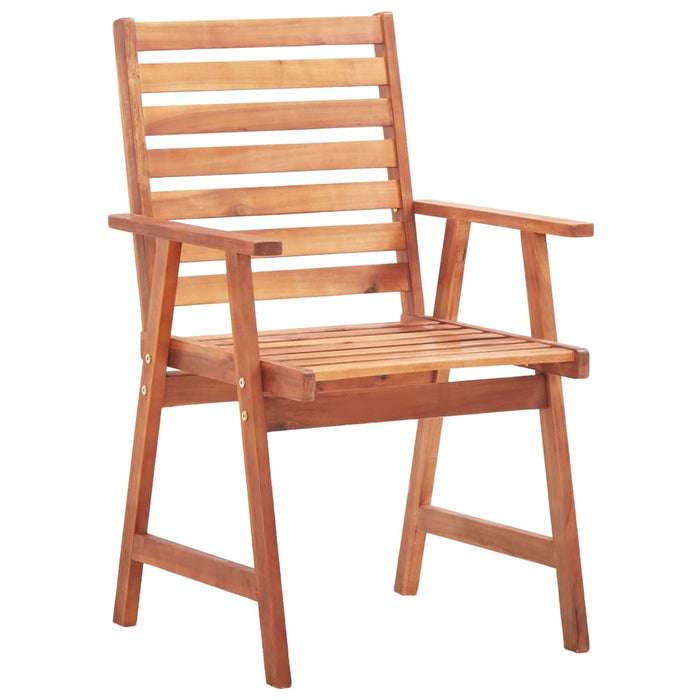 VXL Garden Dining Chairs 4 Units Solid Acacia Wood