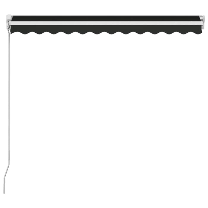 VXL Manual Retractable Awning Anthracite Gray 350X250 Cm