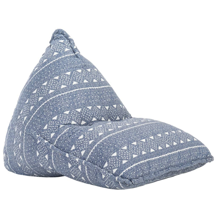 VXL Indigo patchwork fabric pouf armchair