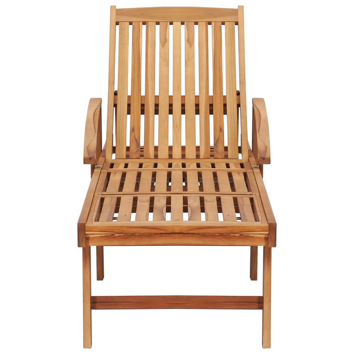 VXL Sun Loungers 2 Units with Solid Teak Wood Table
