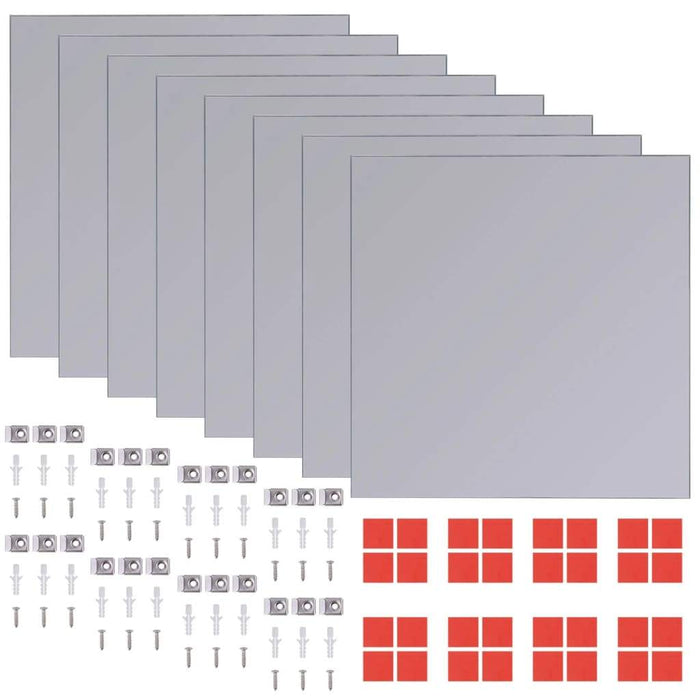 VXL Azulejos De Espejo Sin Marco Vidrio 20,5 Cm 16 Unidades 5 a 7 Días VXL 
