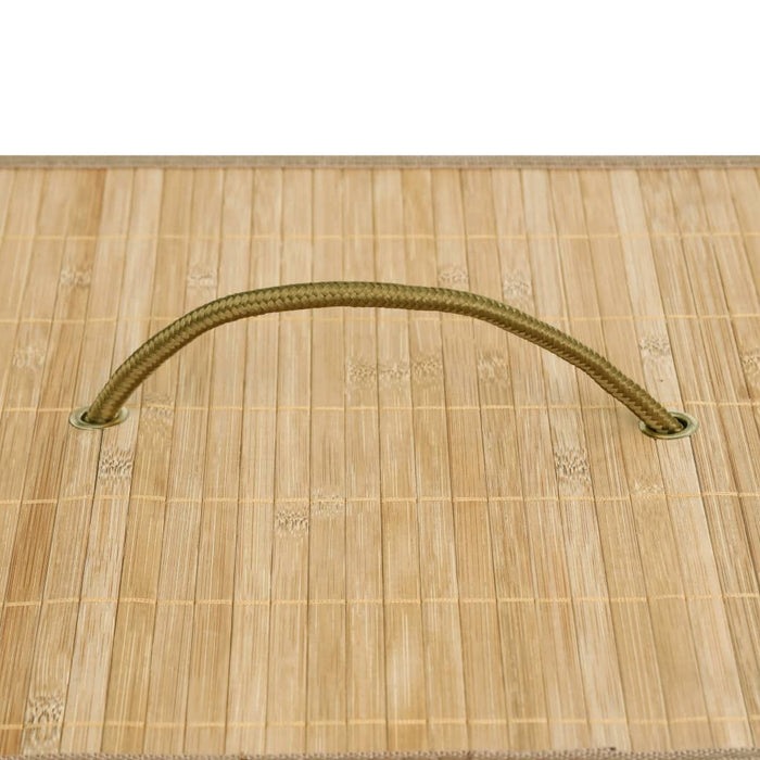 VXL Cesto De La Ropa Sucia De Bambú 100 L
