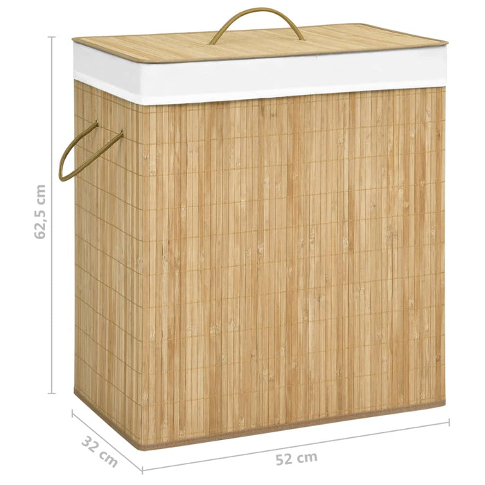 VXL Bamboo Laundry Basket 100 L