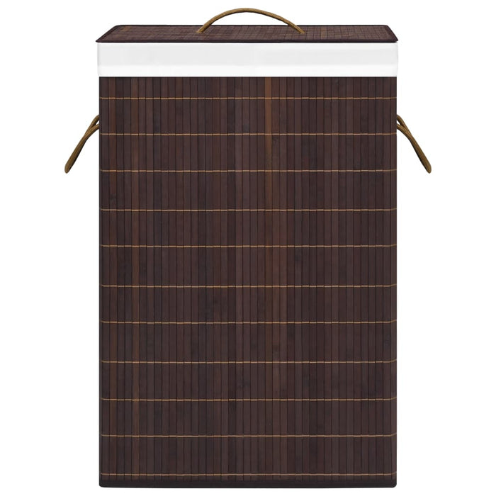 VXL Brown Bamboo Laundry Basket 72 L