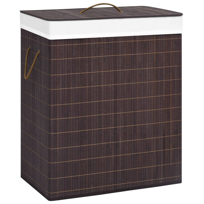 VXL Brown Bamboo Laundry Basket 100 L