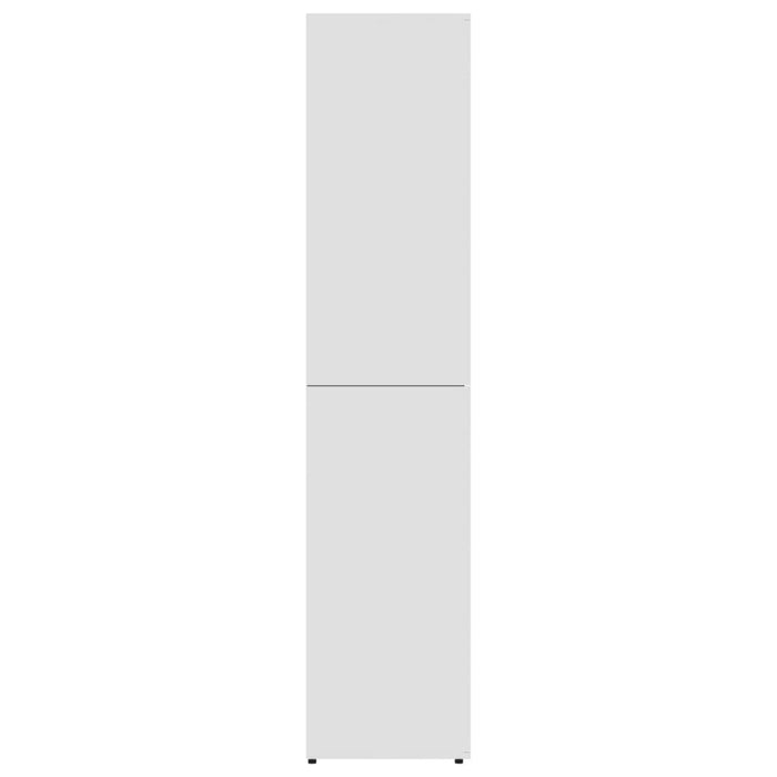 VXL Mueble zapatero de aglomerado blanco 80x39x178 cm