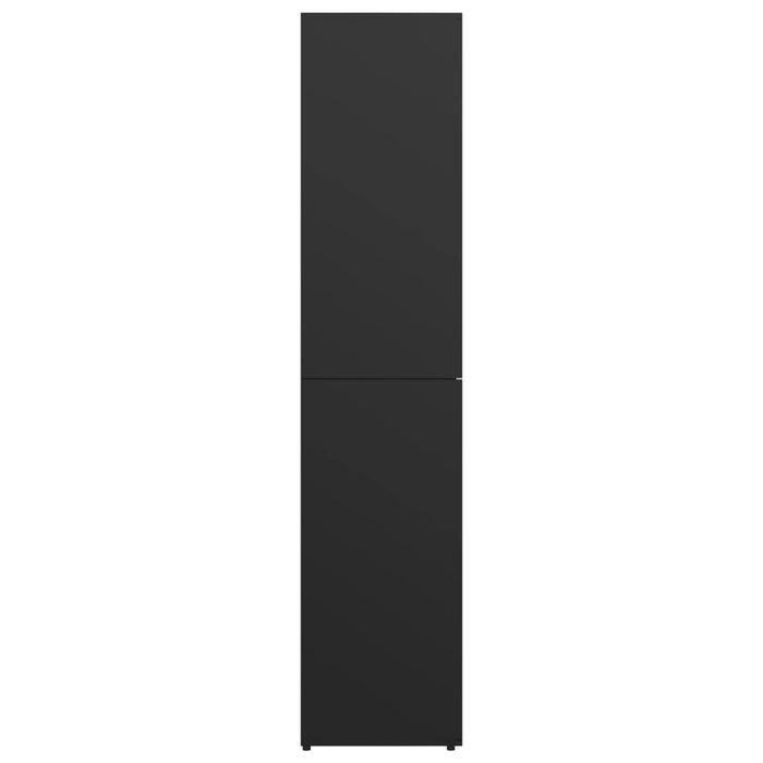 VXL Mueble zapatero de aglomerado negro 80x39x178 cm