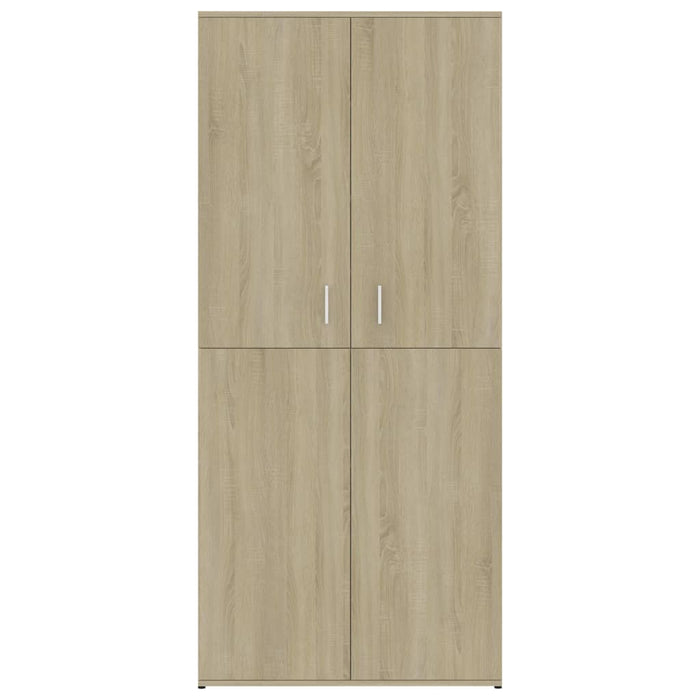 VXL Sonoma oak-colored chipboard shoe cabinet 80x39x178 cm