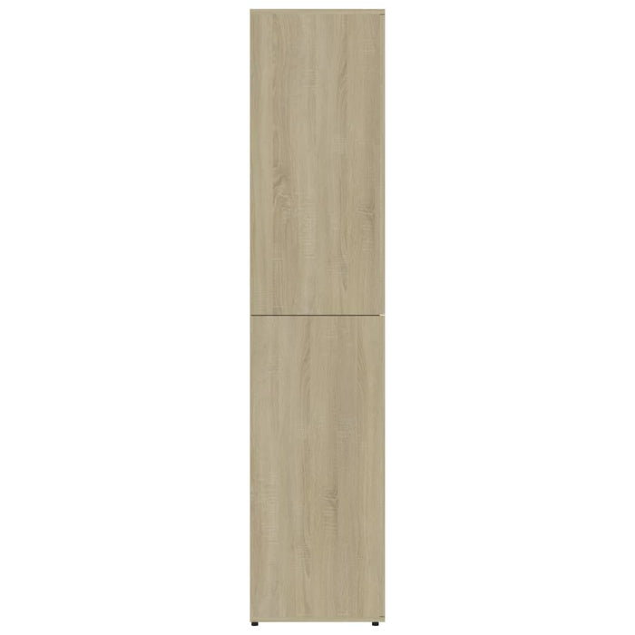 VXL Sonoma oak-colored chipboard shoe cabinet 80x39x178 cm