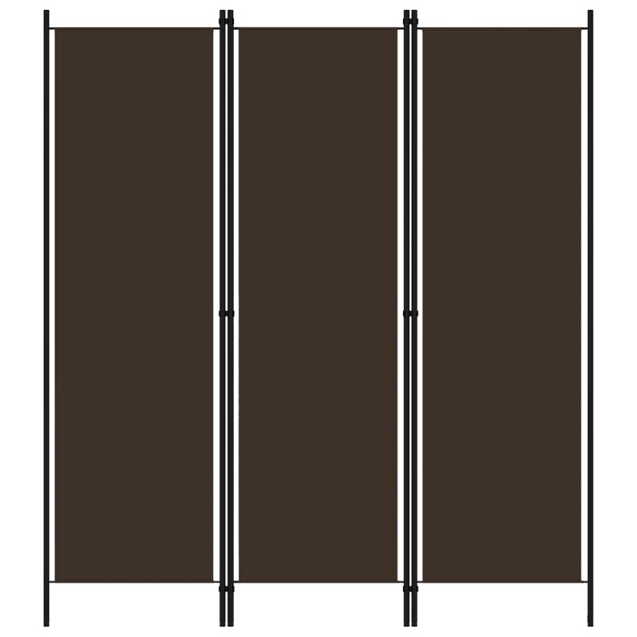 VXL 3-panel divider screen brown 150x180 cm