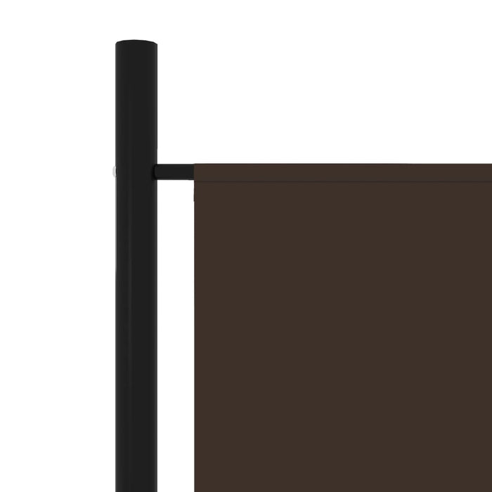 VXL Biombo divisor de 3 paneles marrón 150x180 cm