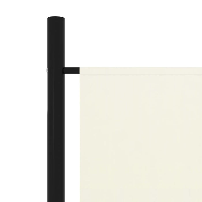 VXL Biombo divisor de 4 paneles blanco crema 200x180 cm