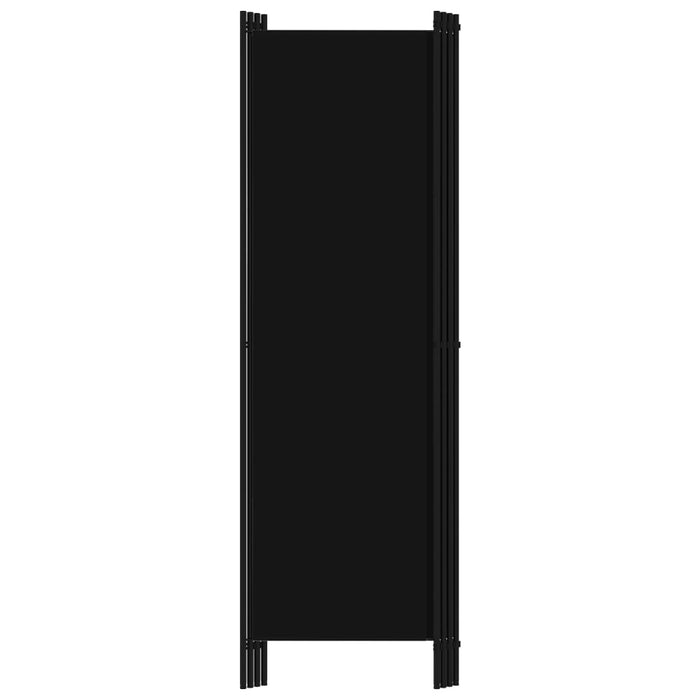 VXL Biombo divisor de 4 paneles negro 200x180 cm