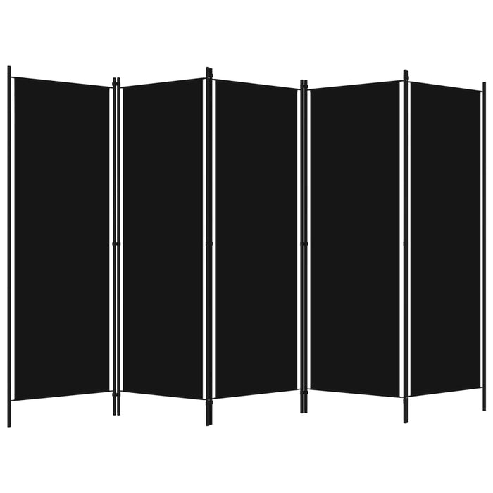 VXL Divider screen with 5 panels black 250x180 cm