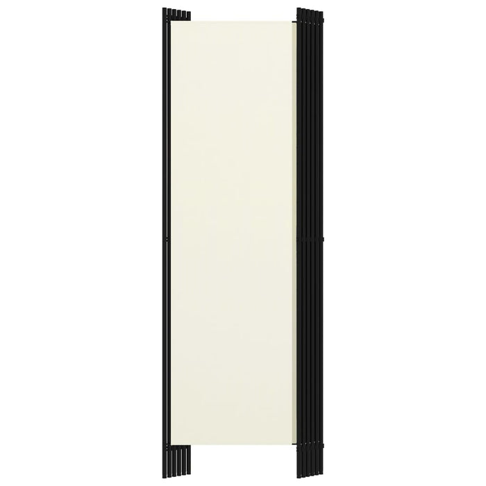 VXL Biombo divisor de 6 paneles blanco crema 300x180 cm