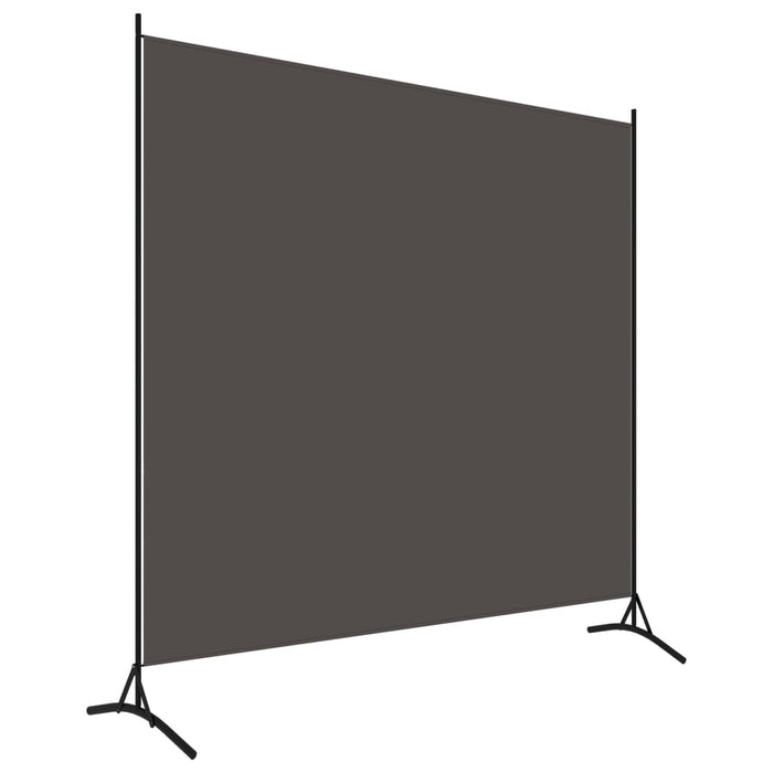 VXL Biombo divisor de 1 panel gris antracita 175x180 cm