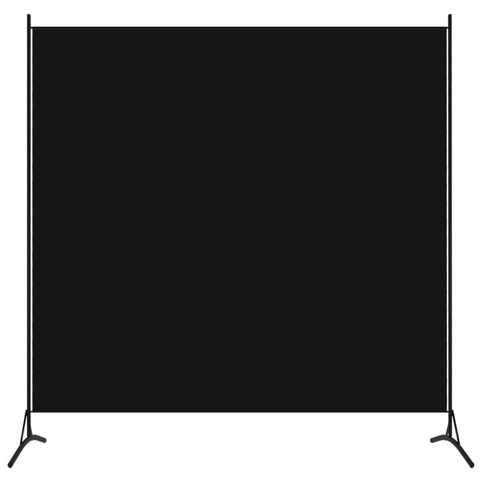 VXL Biombo divisor de 1 panel negro 175x180 cm