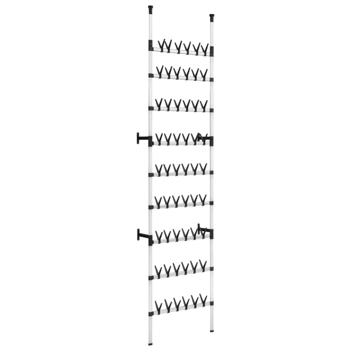 VXL Telescopic shoe rack with aluminum bars