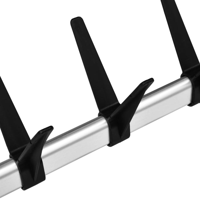 VXL Perchero zapatero telescópico con barras aluminio