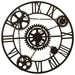 VXL Reloj De Pared De Metal Marrón 80 Cm 5 a 7 Días VXL 