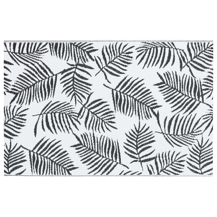 VXL Outdoor Rug Pp Black and White 120X180 Cm