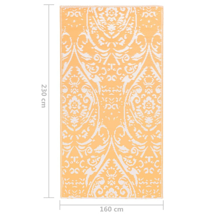 VXL Outdoor Carpet Pp Orange and White 160X230 Cm