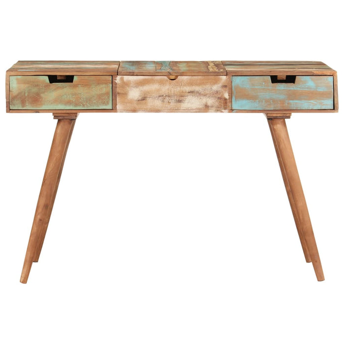 VXL Dressing Table with Mirror Made of Recycled Solid Wood 112X45X76 Cm