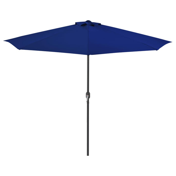 VXL Semicircular Balcony Umbrella Pole Aluminum Blue 300X150X253 Cm