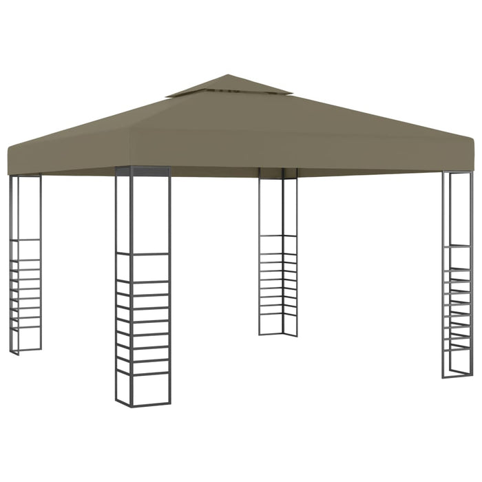 VXL Garden Tent With Retractable Roof Taupe Gray 3X3M 180 G/M²