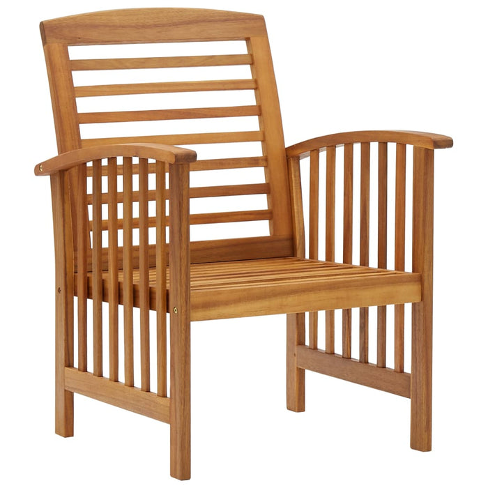 VXL Garden Chairs 2 Units Solid Acacia Wood