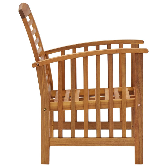 VXL Garden Chairs 2 Units Solid Acacia Wood