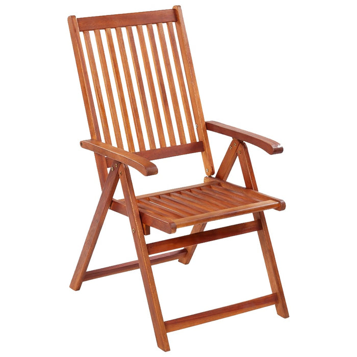VXL Folding Garden Chairs 3 Units Solid Acacia Wood