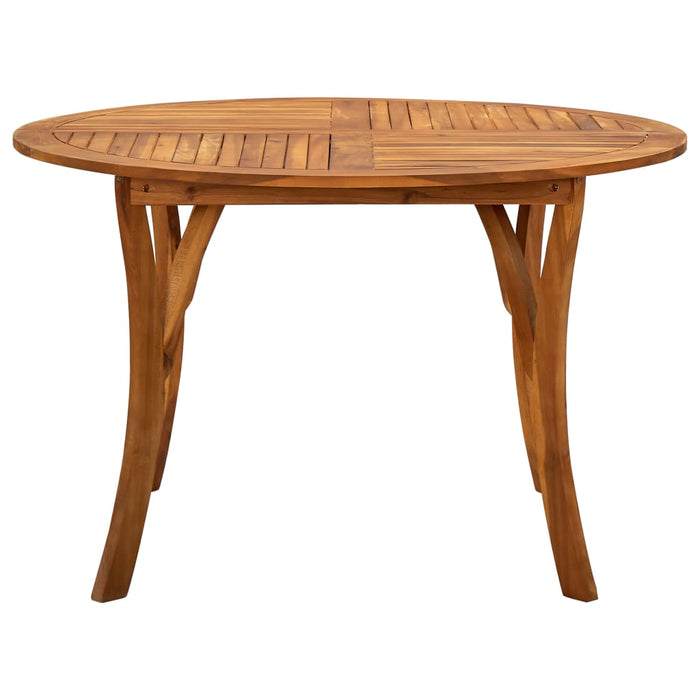 VXL Solid Acacia Wood Garden Table Ø120 Cm