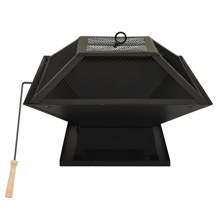 VXL Brazier and Barbecue 2 in 1 with Steel Poker 46.5X46.5X37 Cm