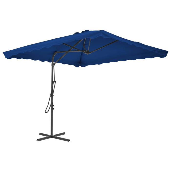 VXL Garden Umbrella with Steel Pole Blue 250X250X230Cm