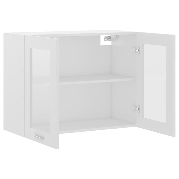 VXL White plywood kitchen hanging cabinet 80x31x60 cm