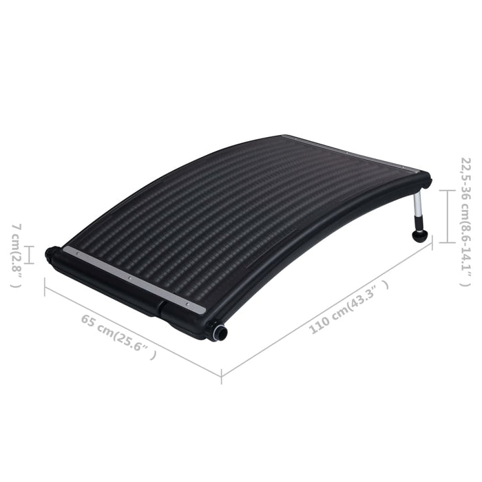 VXL Panel calefactor solar para piscina curvada 110x65 cm