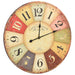 VXL Reloj De Pared Vintage Colorido 60 Cm 5 a 7 Días VXL 