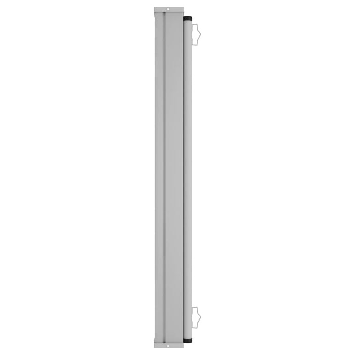 VXL Toldo lateral retráctil para patio gris 140x600 cm