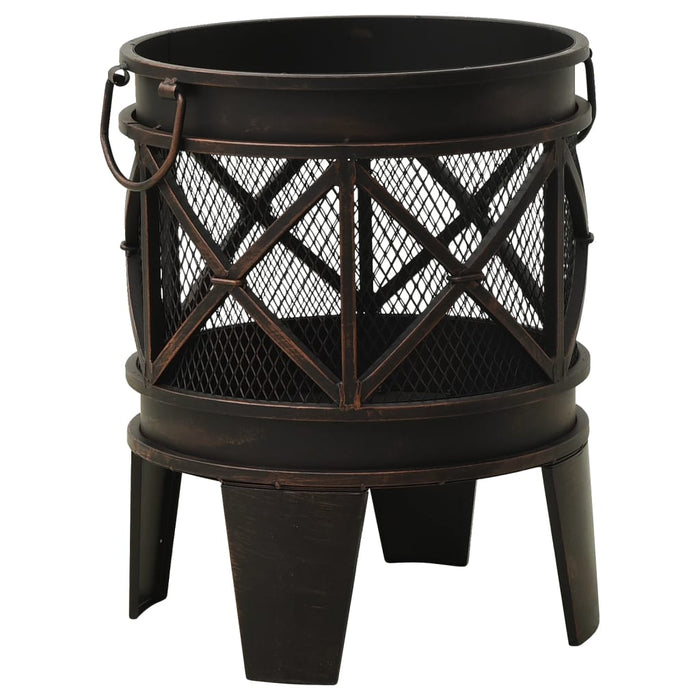 VXL Rustic Brazier With Steel Poker 42X54 Cm