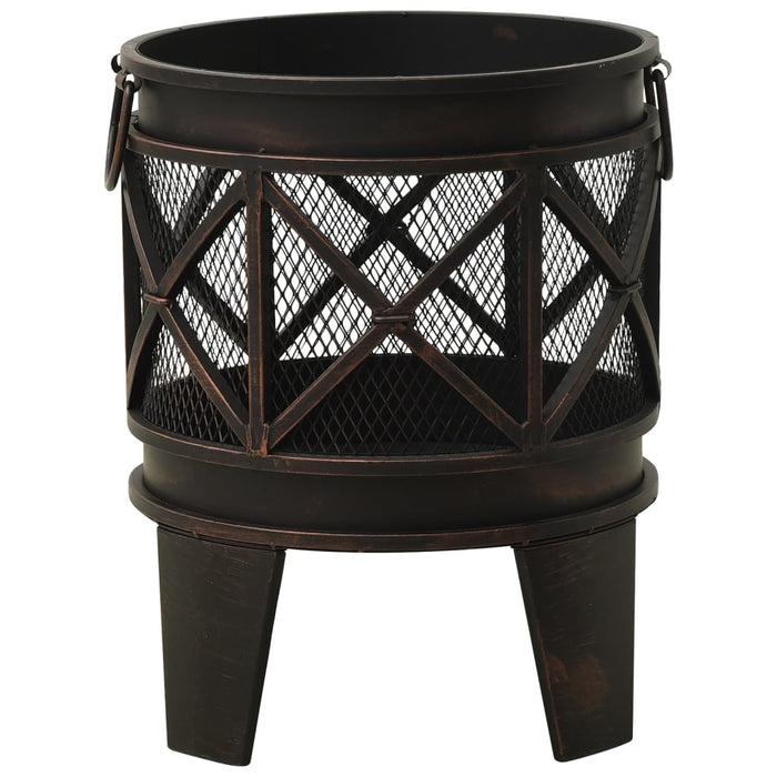 VXL Rustic Brazier With Steel Poker 42X54 Cm