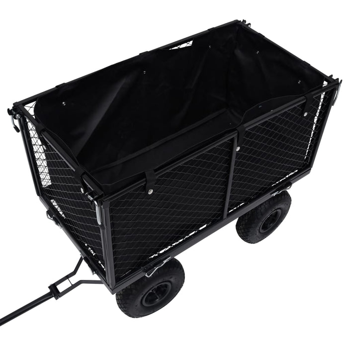 VXL Garden wheelbarrow liner fabric black 86x46x41 cm