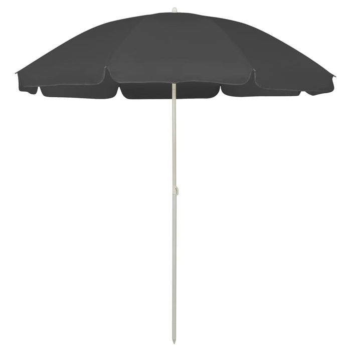 VXL Anthracite gray beach umbrella 240 cm