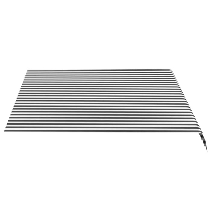VXL Tela de repuesto para toldo gris antracita y blanco 3,5x2,5 m