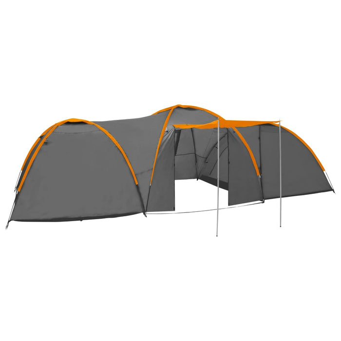 VXL Igloo tent 8 people gray and orange 650x240x190 cm